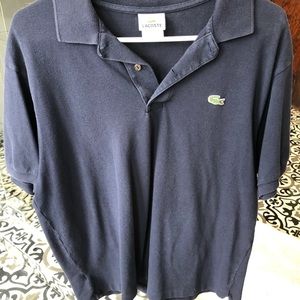Navy Blue Lacoste polo shirt. Size 6